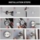 thumbnail image 5 of Wall Mounted Stainless Steel 304 200ml Chrome Soap Dispenser for Bathroom Kitchen, 5 of 5