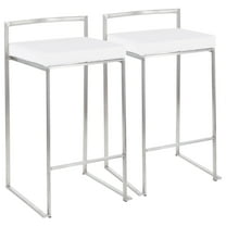 Fuji Stackable 27.75 in. Counter Stool - Set of 2