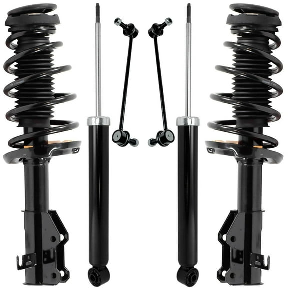 Detroit Axle - 6pc Suspension Kit for 2014-2019 Chevrolet Impala 2 Front Struts and Coil Spring Assembly 2 Front Sway Bar Links 2 Rear Shock Absorbers Replacement
