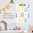 thumbnail image 4 of FORMRS Acrylic Clipboard with Low Profile Clip Standard A4 Letter Size, 12.5" x 9", Colorful Gummy Bears Pattern, 4 of 8