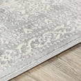 thumbnail image 6 of Hauteloom Neutral Collection Glyncorrwg Modern Minimalist Living Room, Bedroom, Dining Room Area Rug - Bohemian Boho Distressed Carpet - Beige, Light Grey, Gray - 5'3" x 7'1", 6 of 7