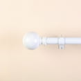 thumbnail image 2 of 42''-126'' long Adjustable Metal Curtain Rod Set Round Finials Decorations, 2 of 7