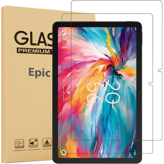 elitegadget 2-Pack Screen Protector For Android 13 Tablet 10 inch Tablet - Tempered Glass Film High Definition 9H Hardness