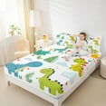 thumbnail image 4 of Castle Fairy Child Boys Girls Kawaii Animal Dino Queen Sheet Sets,Cute Dinosaur Bed Set, 4 of 7