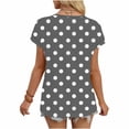 thumbnail image 6 of Ashirexll Short Sleeve Shirts for Women, Fashion V-Neck Short Sleeve Printed T Shirts, 6 of 6