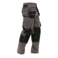 thumbnail image 3 of Skylinewears Men Utility Safety Pant Carpenter Heavy Duty Cordura Knee Reinforced Cargo Trousers Gray W32-L30, 3 of 6