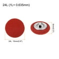 thumbnail image 2 of Uxcell 20pcs 24L Fabric Cloth Covered Button 15mm Round Holes Metal Shank Sewing Buttons for Dress Blouses Red, 2 of 5