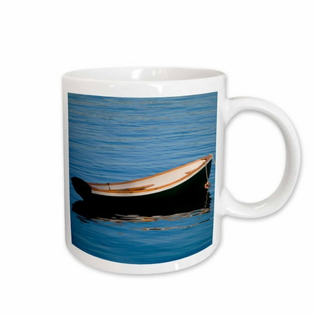 3dRose USA, Maine, Small row boat at Bass Harbor. - Two Tone Green Mug,