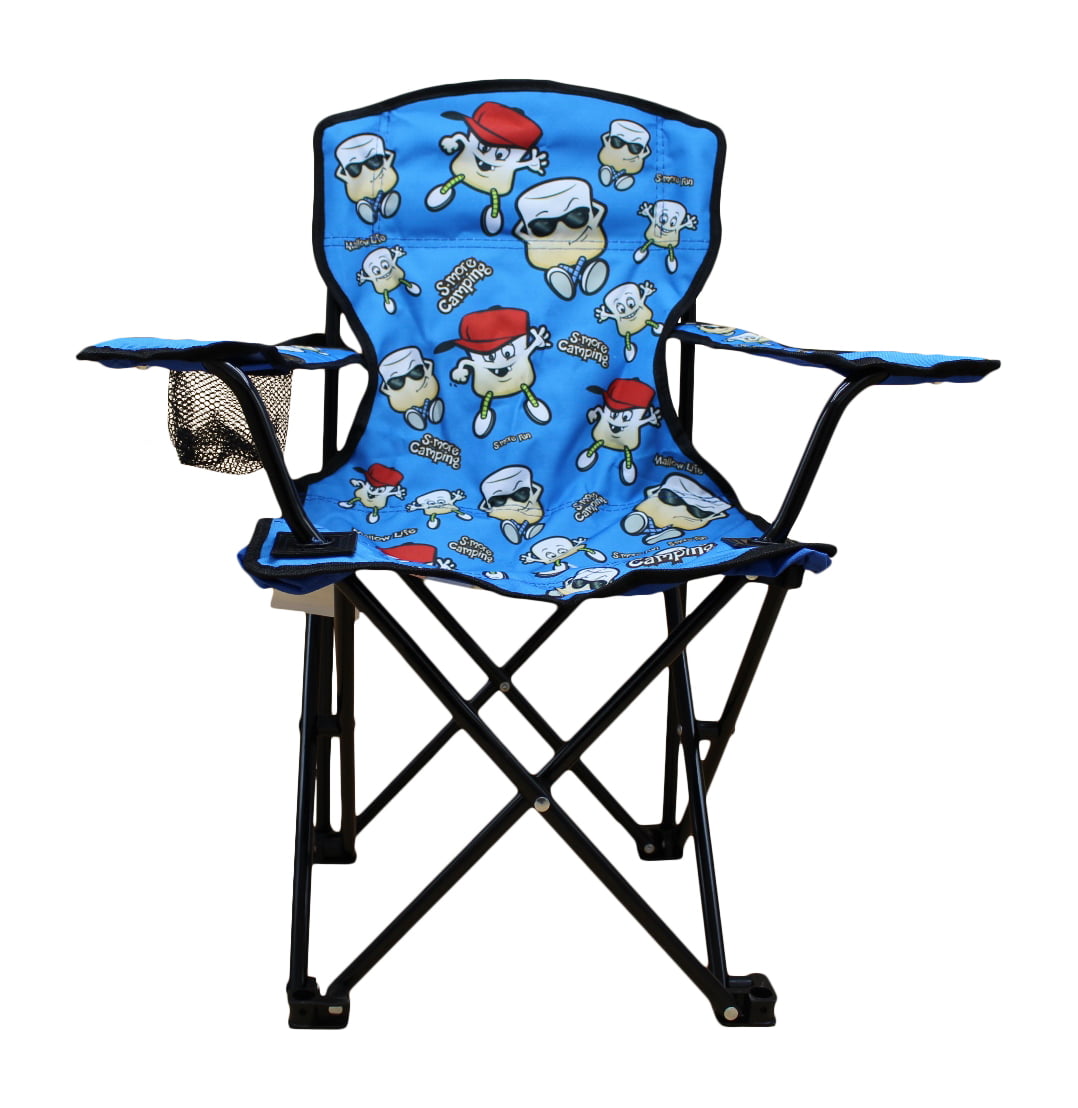 Wilcor Kids Folding Camp Chair with Cup Holder and Carry