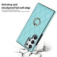 thumbnail image 5 of Allytech Galaxy S22 Ultra Case with Finger Ring, 360° Rotatable Ring Holder Kickstand Luxury PU Leather Non-Slip Shockproof Business Women Men Phone Covers for Samsung Galaxy S22 Ultra 5G 6.8", Mint, 5 of 8