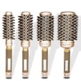 thumbnail image 3 of QJUHUNG Hair Brush Soft Nylon Long Teeth Comb Non-Slip Handle Small Round Brush 32mm, 3 of 4