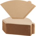 thumbnail image 1 of HLONK 200 Pcs Coffee Paper Filters #4  Disposable Coffee Paper Filters U-Shaped Cone Paper Filters 8-12 Cup for Drip Coffee Maker  Unbleached Natural Brown Cone Paper Filter, 1 of 9