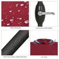 thumbnail image 2 of Sonerlic 7.5ft Round Patio Market Umbrella With Steel Frame, Outdoor Table Umbrella for Yard, Poolside and Deck, Wine Red, 2 of 7