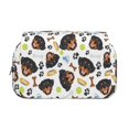thumbnail image 2 of Sikiie Rottweiler Print Flip Double-layer Pencil Case, All-purpose Stationery Bag for Study and Office, Zipper Design, Unisex, 2 of 7