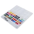 thumbnail image 3 of Juego de pintura de acuarela para el hogar, exteriores, pigmento de acuarela nacarado de color brillante con caja (pintura convencional de 36 colores, pintura nacarada de 12 colores), 3 of 5