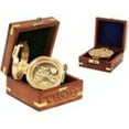 thumbnail image 5 of Thor Instruments Brass Natural Sine Compass With Wood Box Magnetic Direction Hiking Maritime Nautical Gift, 5 of 5