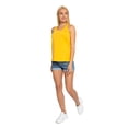 thumbnail image 3 of Women's Gathered Racerback Sleeveless Tank Top, L, Mustard, by Ambesonne, 3 of 4