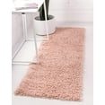 thumbnail image 3 of Unique Loom 3153398 2 Pi 2 Po x 8 Pi Davos Shag Runner Rug&44; Rose Poussiéreux, 3 of 5