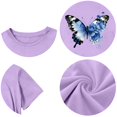 thumbnail image 5 of CPNG Children's Girls and Boys T Shirt Trendy Butterfly Print Loose Fit Tees Summer Casual Crew Neck Short Sleeve T-Shirt, 5 of 8