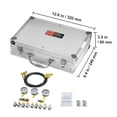 thumbnail image 3 of KFFKFF Hydraulic Gauge Test Kit, 250/400/600bar Range, Includes 3 Gauges, 11 Couplings, 3 Hoses, Durable for Excavators, Tractors, Construction Equipment, Comes in a Handy Carry Case, 3 of 9