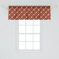 thumbnail image 2 of Ambesonne Abstract Window Valance, Traditional Squares, 54" X 18", Maroon Orange and Dimgray, 2 of 3