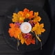 thumbnail image 5 of Corona de velas de Halloween, corona de velas de Acción de Gracias, corona de velas de otoño, corona de velas para puerta, hogar, sala de estar, Negro Amarillo, 5 of 7
