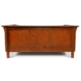 thumbnail image 5 of Crafters and Weavers Arts and Crafts Leather Side Loveseat in Chestnut Brown, 5 of 7