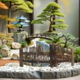 thumbnail image 1 of OUNONA Micro Landscape Decorations Miniature Fence Dark Brown 1Pcs for Interior Design, 1 of 6