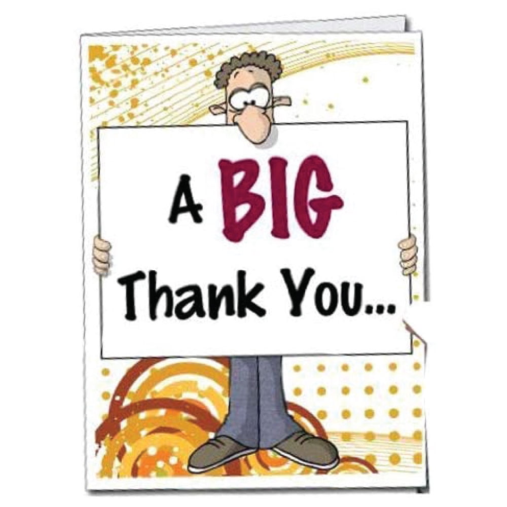 VictoryStore Big Nose Thank You Card 24” x 36”