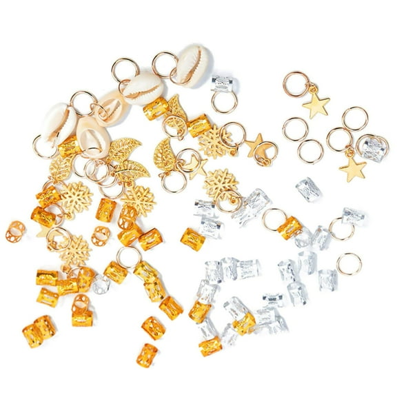 80x DIY Hair Braid Accessories and Charms for Various Hairstyles for Weddings and Fancy Dress Parties