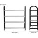 thumbnail image 4 of Estante para zapatos, caja para zapatos, estante para guardar zapatos, organizador de zapatos (4 niveles), 4 of 5