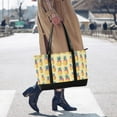 thumbnail image 4 of FORMRS Canvas Laptop Tote Bag for Women with 15.6" Computer Compartments Shoulder Handbag, Pineapple Love, 4 of 7