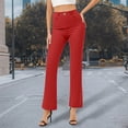 thumbnail image 2 of EDFBUYKRS Female Women Pants Casual Dress Pants Women Stretchy Straight Leg Solid Color Trousers with Pockets for Women's Business Casual Elastic Work Pants Xxl, 2 of 8