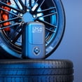 thumbnail image 3 of Black Cordless Portable Air Compressor with 1800mAh Battery - 130PSI Max Inflation, Digital Pressure Detection for Cars, Motorcycles, Bikes & E-Vehicles - Auto-Shutoff Function & USB Charging Power, 3 of 6