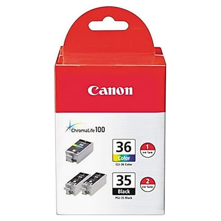 Canon PGI-35 Twin Black & CLI-36 Color Ink Cartridges Combo Canon PGI-35 Twin Black & CLI-36 Color Ink Cartridges Combo