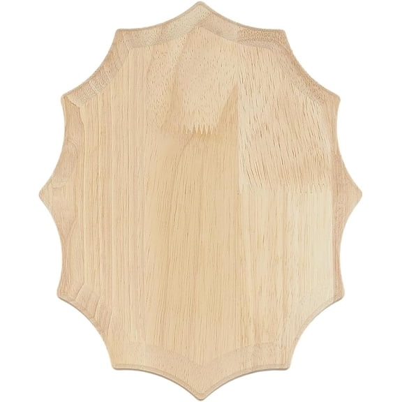 1 pc Unfinished Wooden Plaque 9.8x7.7x0.6 inch Wood Oval Plaque Oval Plaque Wooden Slice Unfinished Wood Craft Base Unfinished Blank Wooden Plaque for Painting and Craft