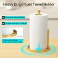 thumbnail image 2 of Countertop paper towel holder, vertical roll holder with non-slip weighted base, stainless steel freestanding kitchen paper towel holder, 2 of 8