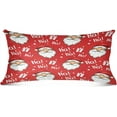 thumbnail image 2 of Coolnut Cute Santa Pattern Zipped Velvet Pillowcases Standard Size 20x26 in, Soft and Cozy Decor Giftsative Plush Pillow Case with Hidden Zipper for Bedroom, Sofa487, 2 of 5