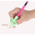 thumbnail image 2 of Pencil Grips, 3 pcs Adorable Ring Pencil Grips Eco-friendly Soft Silicone Pencil Holders Writing Posture Correction Finger Grip for Kids Pre, 2 of 4
