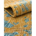thumbnail image 6 of Jill Zarin Outdoor Collection Area Rug - Dubai (5' 3" x 8' Oval Yellow and Aqua/Light Blue), 6 of 11