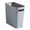 Grey, variant on VMWMSSR 2Pcs Slim Plastic Wastebasket, 2.4Gal Space Saving Small Rectangular Trash Can With Side Handles, Narrow Recycle Bin For Bathroom Kitchen Bedroom Office Hotel Rv(Orange-One Size)