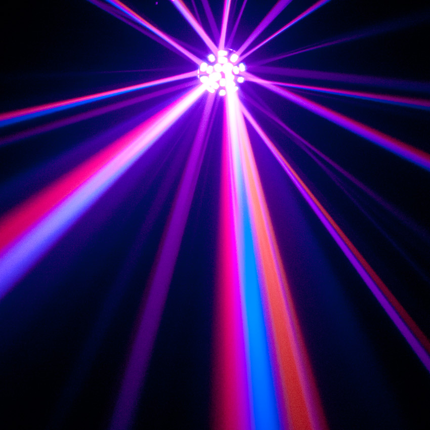 American DJ VERTIGO HEX LED 12 Watt 6-Color Dance Floor Effect Light+Fog Machine