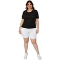 thumbnail image 4 of Playera con pedrería talla extra, modelo 3022-A (Negro) negro 42 Roman Fashion Blusa extra 3022-A, 4 of 5