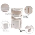 thumbnail image 7 of Prime Garden Rolling Laundry Hamper Cart with Wheels,White, 7 of 7
