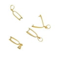 thumbnail image 4 of GUOOL 20pcs DIY Clamp Clasp Findings Under Caution Connector Pendants Handmade Bail gold, 4 of 9