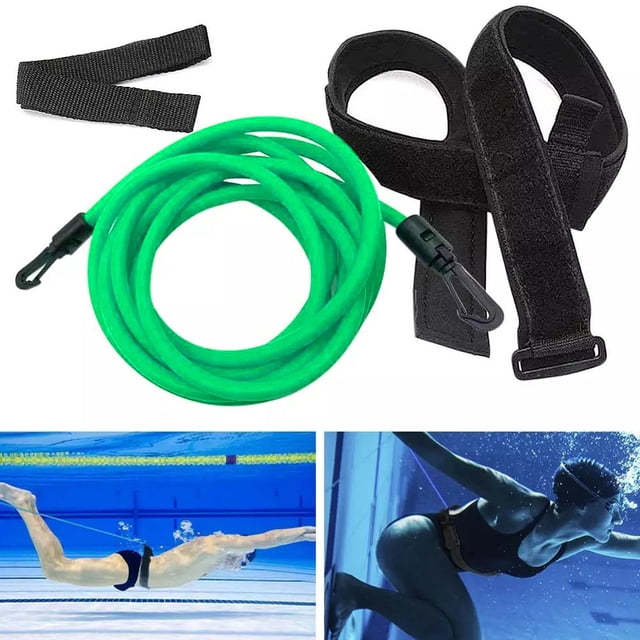 Swim Resistance , Drawst for Training Band, Swim Instructor Exercise Green 10mm