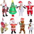 thumbnail image 2 of Halloween Cosplay Mascot Funny Inflatable Costume Santa Claus Christmas Snowman Tree Christmas Carnival Party, 2 of 4