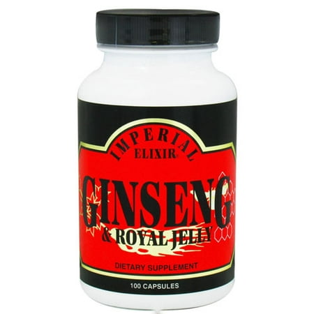Imperial Elixir Ginseng et gelée royale Capsules - 100 Ea