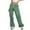 Green, variant on Women Pants Casual Drawstring Low Waist Cargo Pants Baggy Straight Wide Leg Trousers Hop Streetwear Women Dress Pants Green L