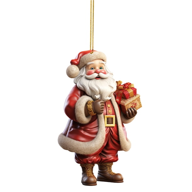 Adorno Navideño De Papá Noel Adorno Divertido Adorno Para Regalo Adorno Navideño De Acrílico Para Fiestas En Casa
